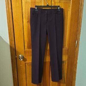 LOFT Dark Purple Boot Cut Pants